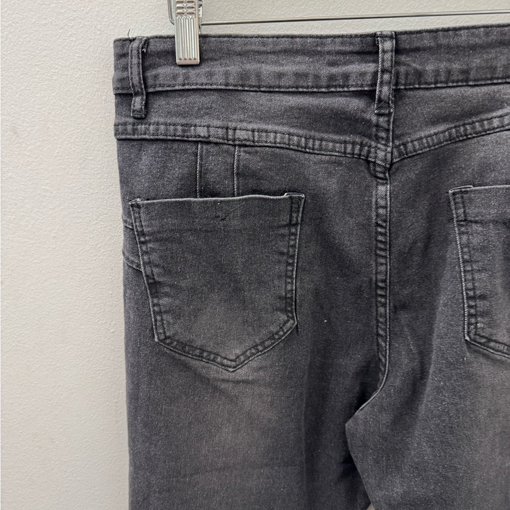 Flared Jeans Women's High Waist Slim Fit Bell Bottom Straight Bootcut Denim 2XL - Picture 5 of 11